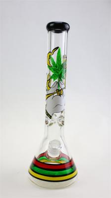 9.5 Inch 14mm Glass Smoking Water Pipes Female Hand Blown Bongs With Bowl