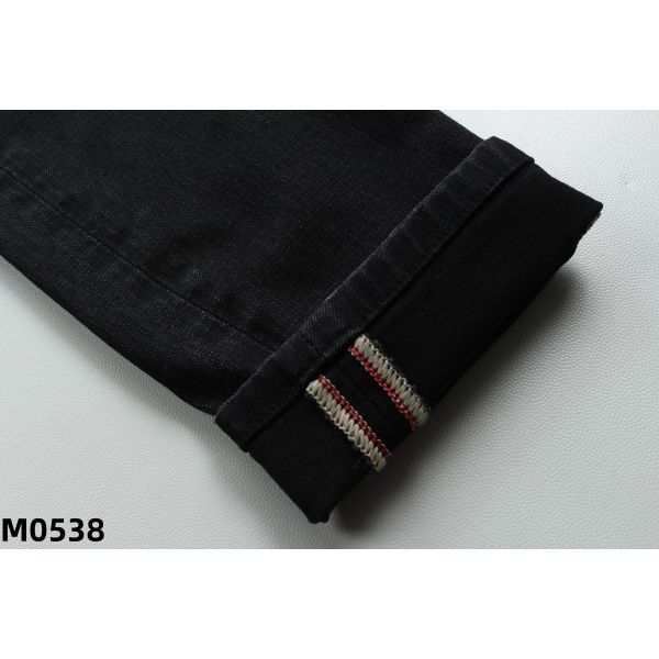 76% Cotton Stretch Yarn-Dyed Denim Fabric 12 oz Black Crosshatch Slub for Men/Women Apparel Workwear
