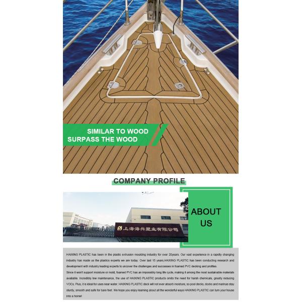 Длинностроительные сады ПВХ яхты Тиковые покрытия Доступные пластмассовые полы для наружного двора