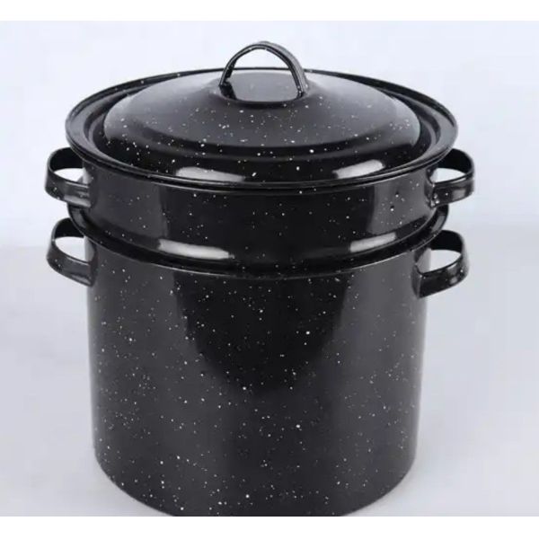 Eco Friendly Enamel Casserole Pot Italian Kitchenware Multi Purpose High Pot Solid Color