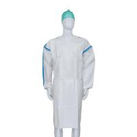Vêtement d'isolation PP+PE médical hydrofuge jetable certifié CE MDR avec poignet élastique ou tricoté
