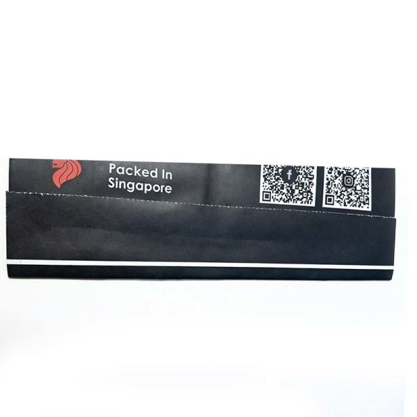 Food Grade Flat Bottom Paper Bag Black Paper Bread Bags With Window
