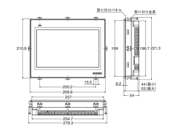 Серия N.B. локальных сетей хозяина USB пикселов 24VDC касания 800x480 TFT дисплея 10,1 NB10W-TW01B HMI»