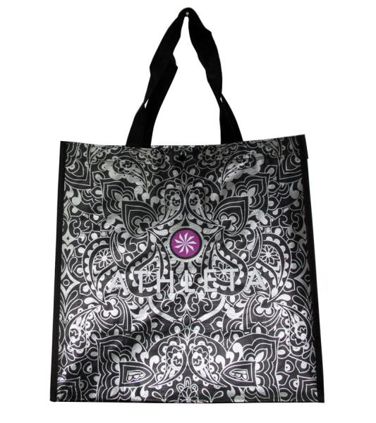 Recyclable   ATHLETA 120gsm PP Woven Shopping Bags customized design