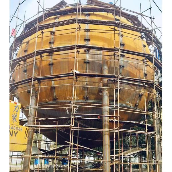 Нержавеющая сталь СГП Сферный резервуар для хранения, голова тарелки