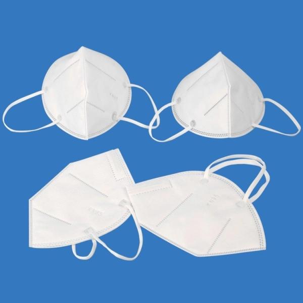 Skin Friendly Foldable Face Mask , Disposable KN95 Particulate Respirator Mask