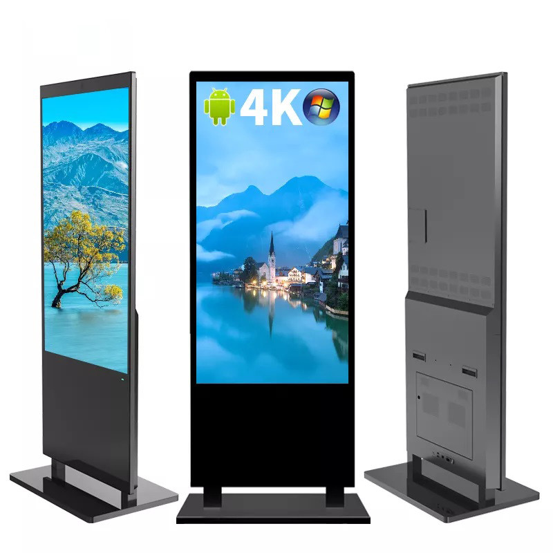 Новый элегантный пол стоя дисплей Wifi Signage цифров реклама 55 дюймов крытая