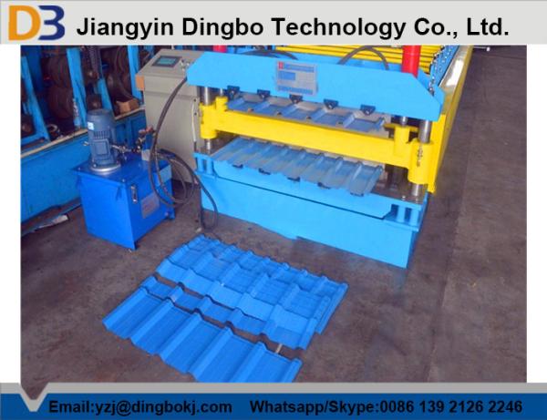 Full Automatic Metal Roof Panel Roll Forming Machine With 1 Year Warranty