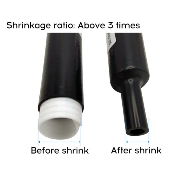 28*110mm Rubber Cold Shrink Tube High Voltage Waterproof Silicone 70mm