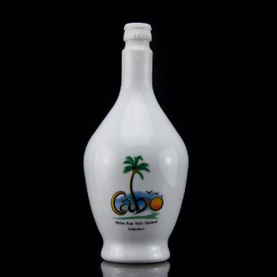 700 ml de garrafa de vidro de manuseio de superfície de gelo de rum com rolha