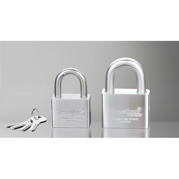 Rarlux Stainless Steel square Type Disc Padlock Anti-theft Safety Rust Proof Stainless Steel Padlock
