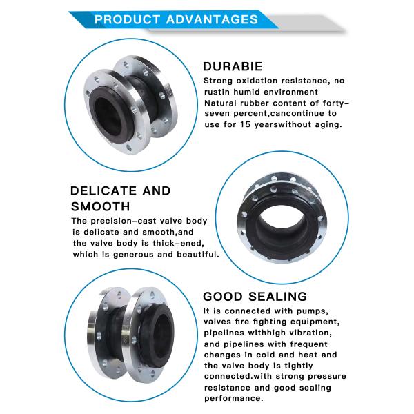 DIN2576 Pipe Rubber Joint PN10 EPDM NBR Rubber Joints For Pipes