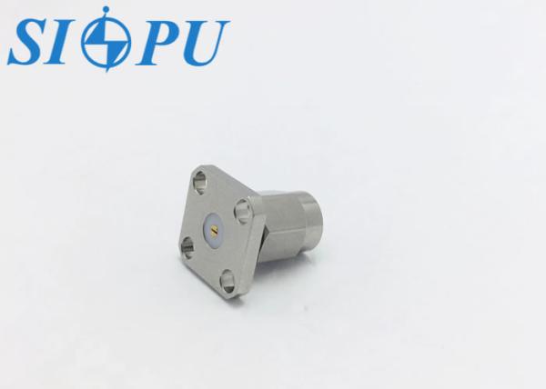 SMA Female RF Microwave Connector – Microstrip Type, Stainless Steel, Flange Mount