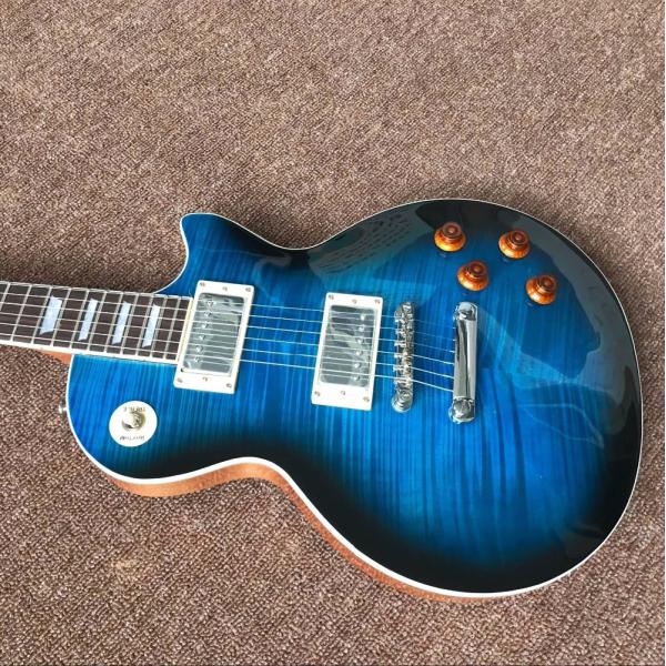 OEM 1959 R9 Classic LP electric guitar new style good sound in blue 24 tone position Musical instruments Free Shipping