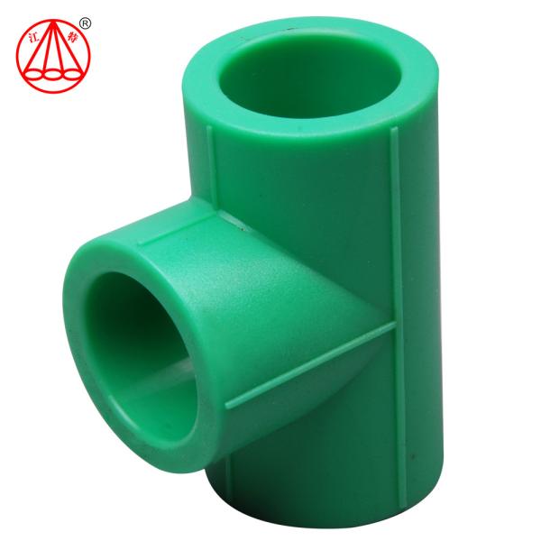 Green  Polypropylene PPR Pipe Fitting Light Easy To Install Long Life Span