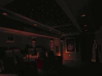 110 - 220V Fibre Optic Ceiling Light Kit Acoustical Black / Navy Blue / UV PMMA Body