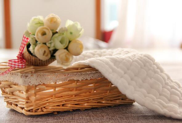 Medical washing gauze 6 layer 100% cotton baby handkerchief saliva tissue baby face towel