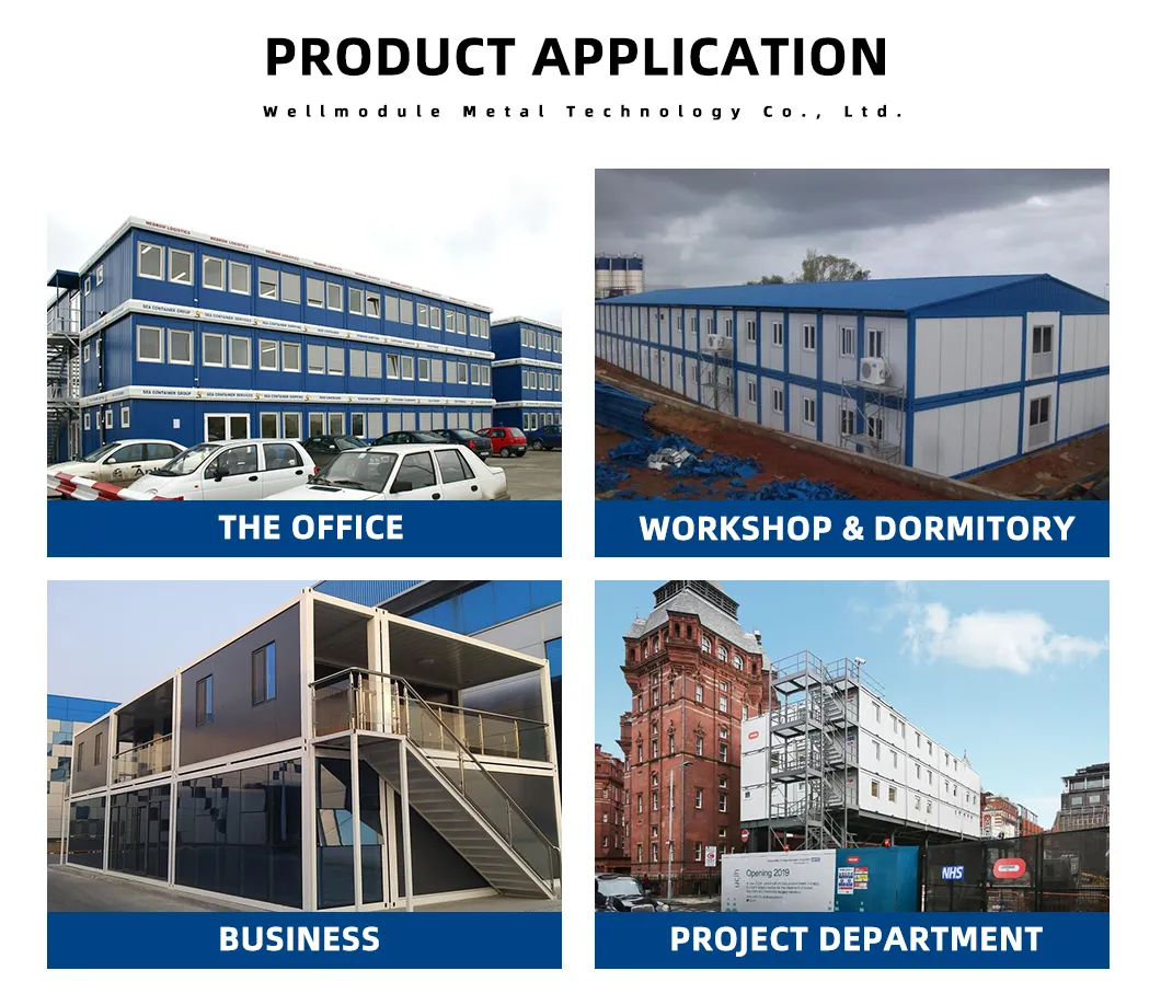Affordable Portable Container Building for Worker Accommodation, Temporary Office, Security Room and Project Facilities