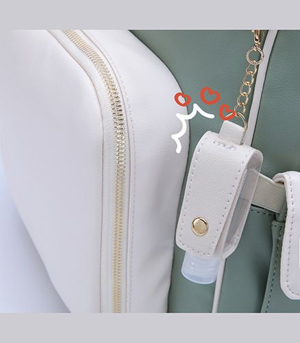 New Large-capacity PU Leather Diaper Bag Waterproof Shoulder Mommy Backpack With Stroller Strap For Mom