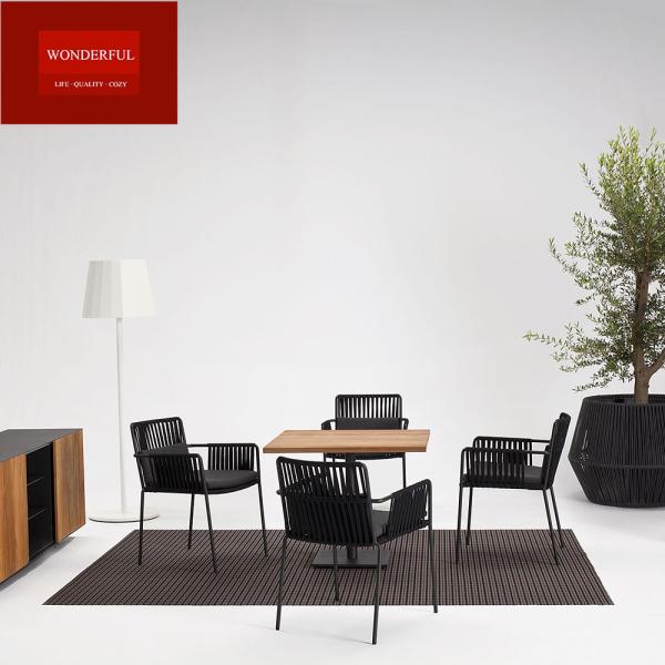 Home Used Outdoor Dining Chair with Customized Good Standard Rope and Foldable Design