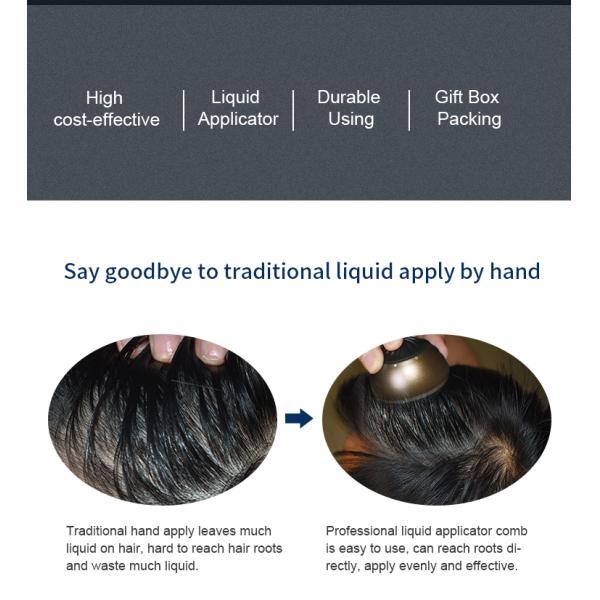 Hair Growth Root Applicator with 625nm Red Light Wave and Microcurrent Technology