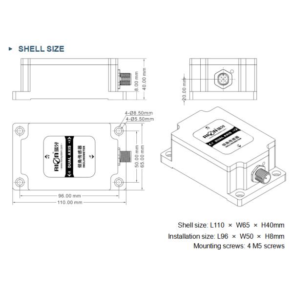 ACA2200T ANALOG SERVO INCLINOMETER WITH ULTRA-HIGH ACCURACY AND STRONG EMI RESISTANCE