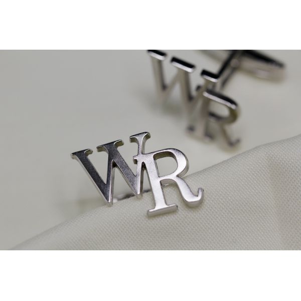CZX Personalized Name Cufflinks  Customized  Groom Wedding Sterling Material Cufflinks