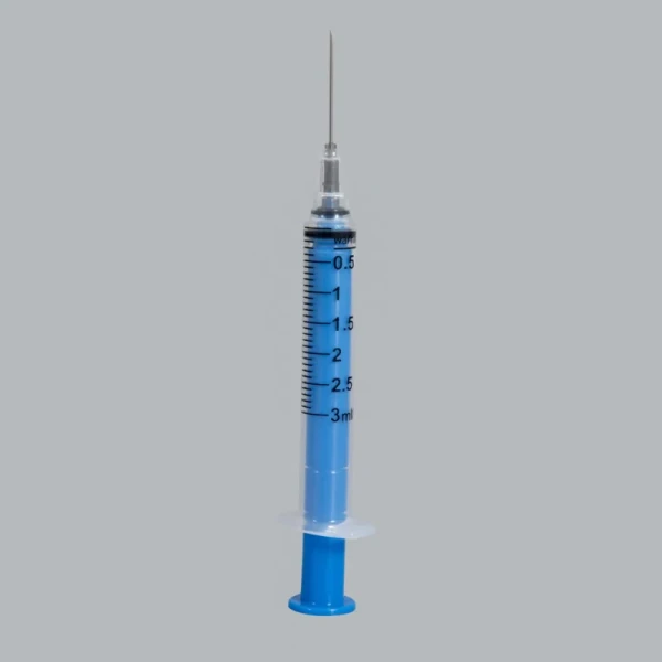 Medical Supply Disposable Manual Retractable Safety Syringe with Luer Lock Needle