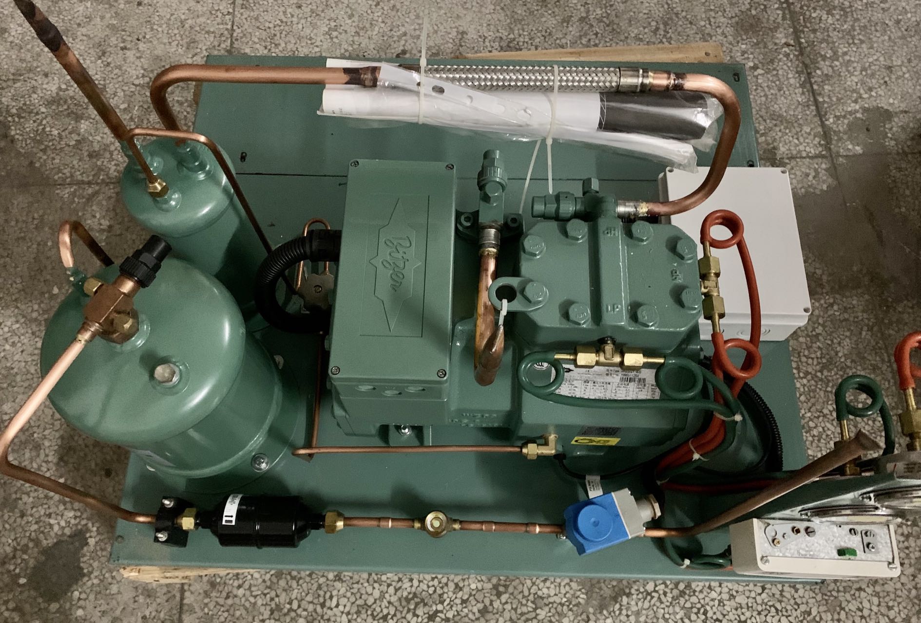 Блок бренда 4NES-14Y R404a с воздушным охлаждением Refrigertion Германии  конденсируя для системы рефрижерации холодной комнаты