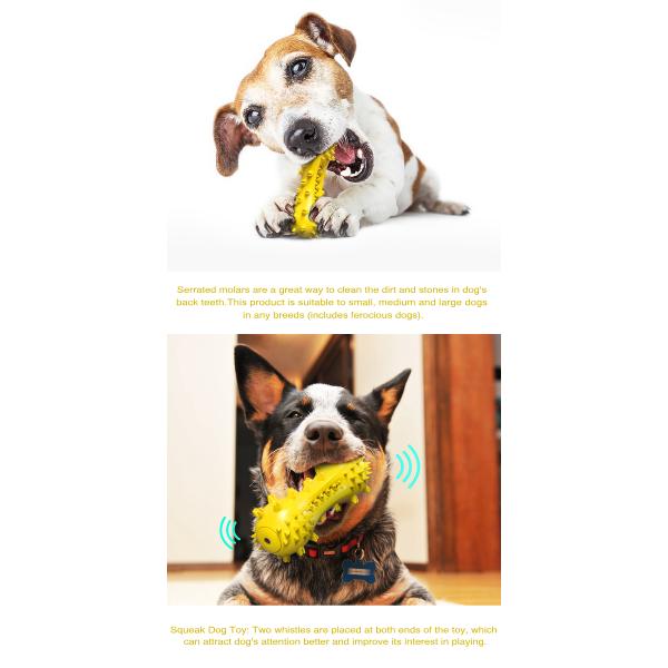 Nontoxic Natural Rubber Bite Resistant Dog Pet Toys Dog Toothbrush Toys 160g