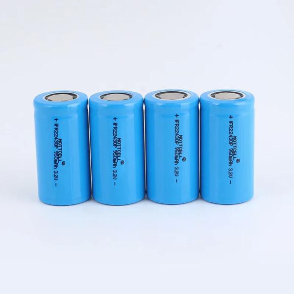 22430 Cylinder Lithium Battery IFR22430P 950mA 3.2V LiFePO4 Battery Cell