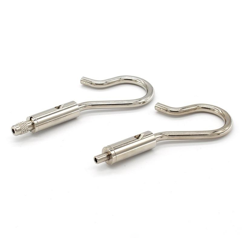 High Quality Brass Cable Gripper Adjustable Suspension Hook Hardware Fitting Ceiling Suspension System Light Sign Hanging Clamp