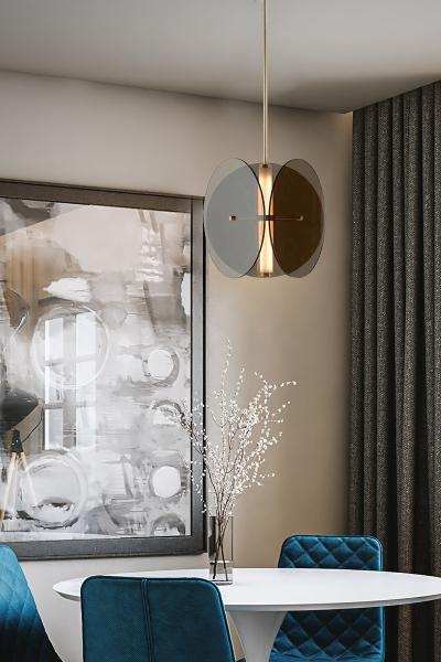 Nordic luxury restaurant small designer Pendant Light  bedroom bedside Arch Pendant Lamp(WH-GP-144)