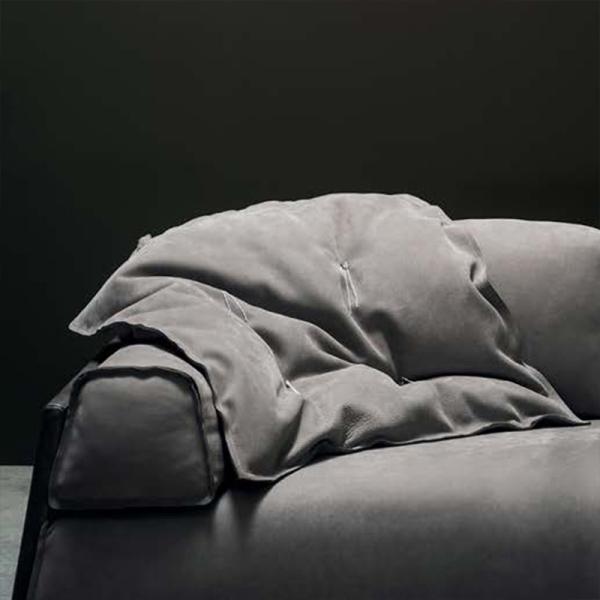 Unfoldable 0.9m Leather Corner Couch Grey , Modern Home Large Microfiber Velvet Sectional Sofa