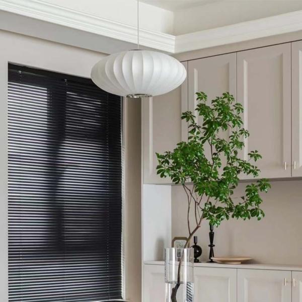 Pendant de soie nordique moderne Lampe à bulles Pour la maison salon décor chambre chic lustre de style nordique