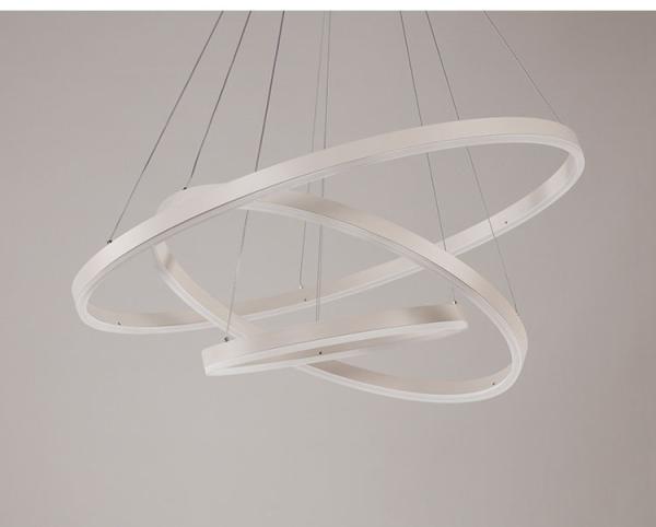 DIY black ring modern led pendant lights led commercial chandelier pendant ceiling lamp for top hotel