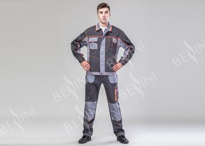 Factory Workers Heavy Duty Work Suit 65% Polyester 35% Cotton Twill Gray