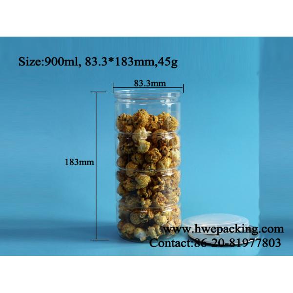 Кокос картошки консервных банок 900ml 30.7oz BPA свободный круглый ясный пластиковый откалывает EOE