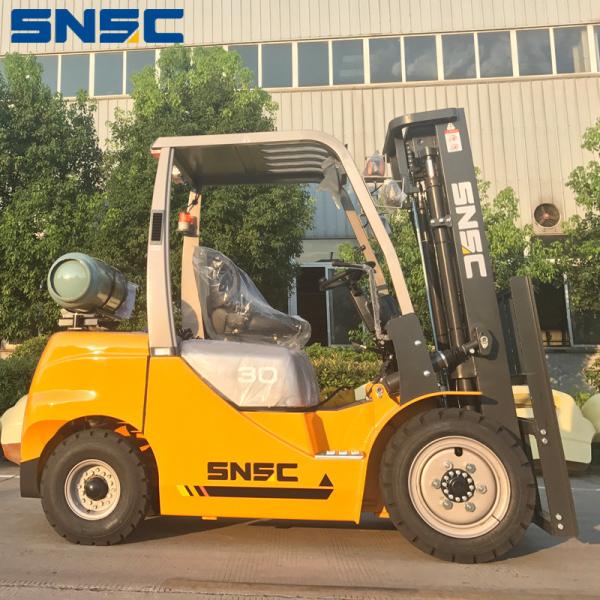 Natural Gas Forklift 3ton LPG Dual Fuel Forklift Truck Heavy
