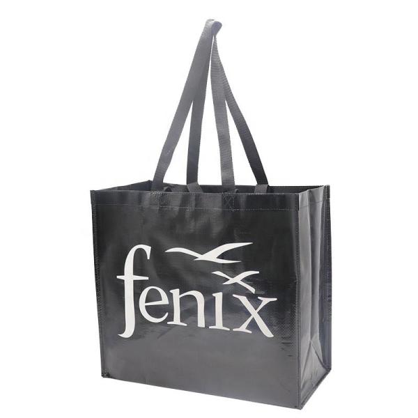 Supermarket Reusable Recyclable Shopping Gift Promotional Laminated PP Woven Bag