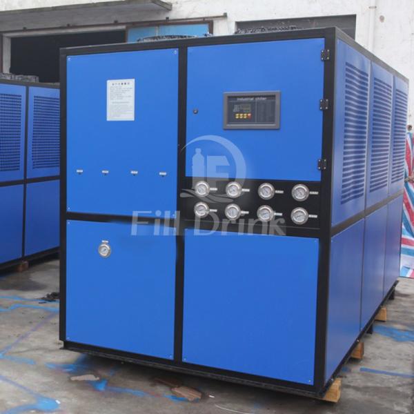 Heat Pump Soft Drink Production Line Industrial Water Chiller Refrigeration Cooling