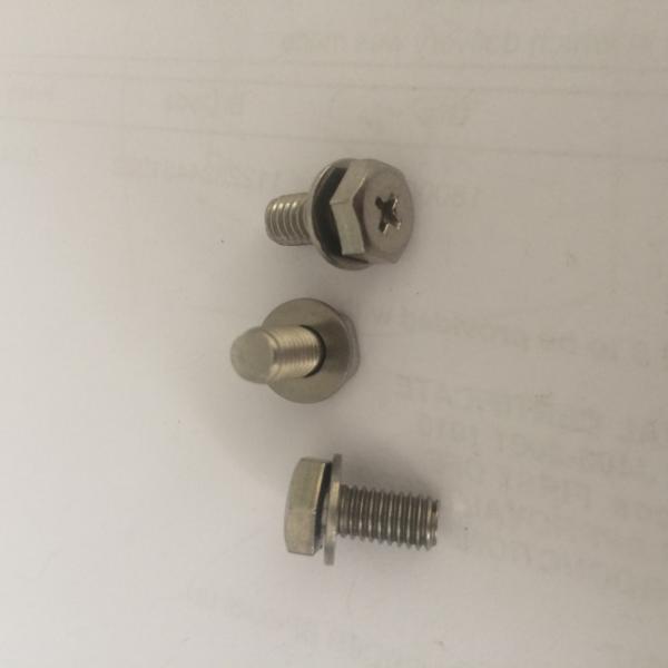 Stainless Steel Hex Head with Flat Washer SEMS Screws Stainless Steel Phillips Drivers Hex Bolt with Flat Washers
