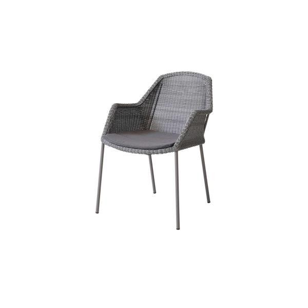 Outdoor Furniture Grey Rattan Rope Chair for Hotel Outdoor Relaxation