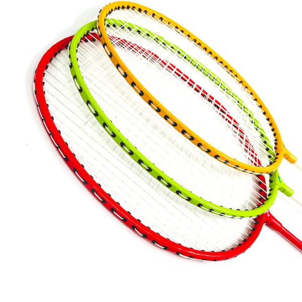 Customized Portable Badminton Racket Racquet Steel Alloy Set 63cm