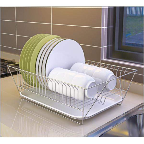 Single Layer Steel Kitchen Basket Rack