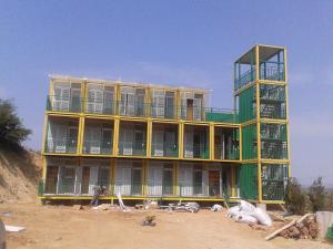 Galvanized Prefab Container House with Glass Wool Panels
