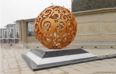Abstract Large Modern Outdoor Sculpture , Contemporary Ball Garden Sculptures