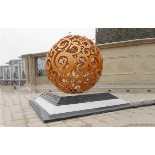 Abstract Large Modern Outdoor Sculpture , Contemporary Ball Garden Sculptures