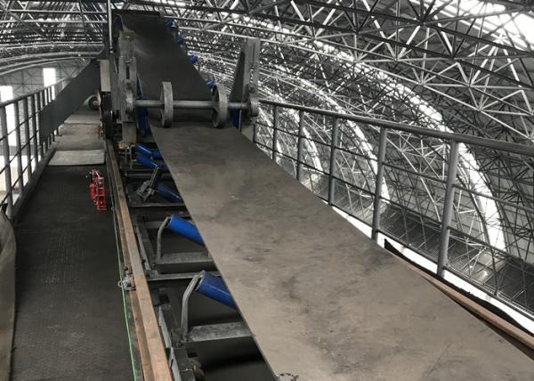 Motorized Pulley Driven Rubber Inclined Belt Conveyor Simple Structure