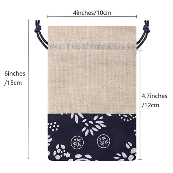 Lady Mesh Cinch Sack Vintage High End Luxury Natural Linen Material Decorative